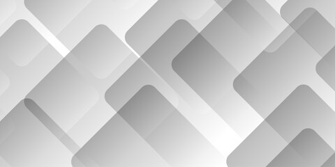 Obraz premium Minimal gradient elegant creative design white and grey glossy squares abstract tech banner design. abstract triangle layer seamless modern white and gray technology concept geometric line vector des