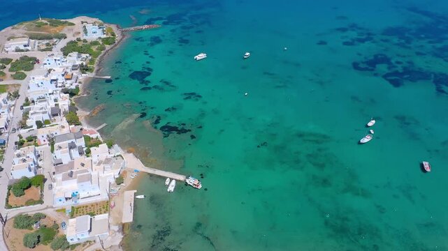 Pollonia fishing village of Milos island Cyclades Greece