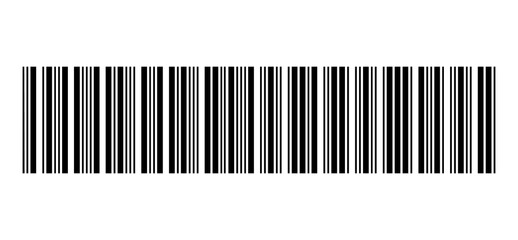 Universal product barcode illustration Scannable barcode with numeric code
