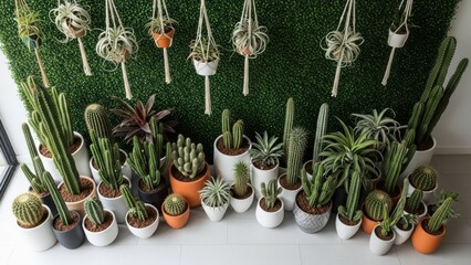 home garden interior filled a lot of beautiful plants