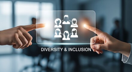 Diverse Team Collaboration and Inclusion in Modern Business Environment.
