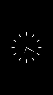 Minimal clock thime animation video