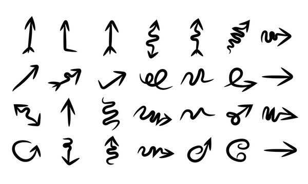 set of hand drawn alphabet letters. vector illustration of an abstract background