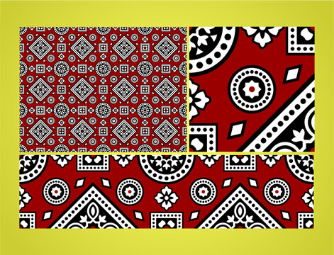 Sindhi ajrak design