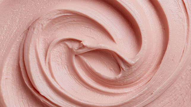 Pink Clay Mask Cosmetic Texture Close Up