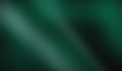 Abstract dark emerald green gradient background with subtle diagonal light grain texture © Sultan