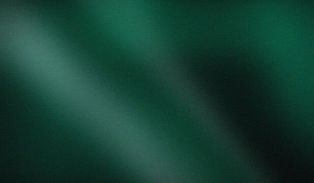 Abstract dark emerald green gradient background with subtle diagonal light grain texture