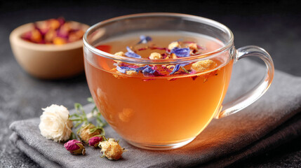 Herbal Tea with Dried Flowers