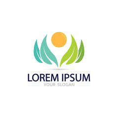 Nature Inspired Leaf Garden Logo for Botanical Park and Green Company Identity