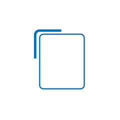 copy equipment flat vector icon