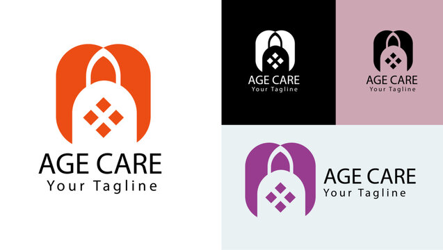 AgeCare Services logo, AC letter logo, A letter logo, C letter logo