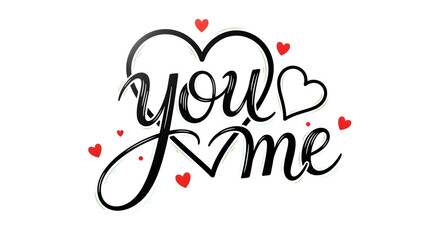 Valentine's day png isolated on transparent background with hearts