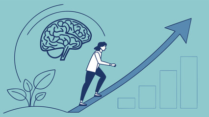 Modern robotics and artificial intelligence business background with glowing gear icons and futuristic data growth concept