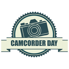 Camcorder Day sticker