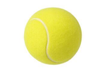 Tennis ball representing sports game competition on transparent background