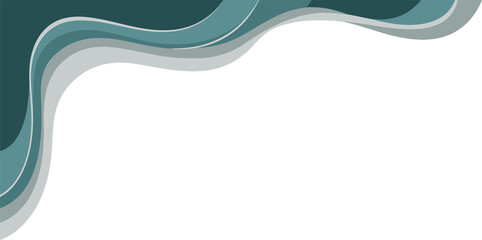 A modern abstract design with wavy lines in shades of blue and white