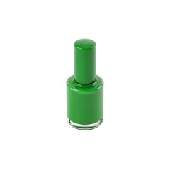 Green nail polish on Transparent Background