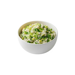 Colcannon in White Bowl