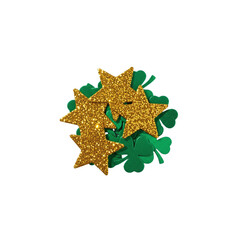 St Patricks Day stars and shamrocks