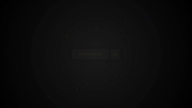 Golden Luxury Subscribe Button Animation 4K, This video features a premium gold subscribe button with a metallic sheen and sparkle effects. Ideally suited for luxury lifestyle vlogs, fashion channels,