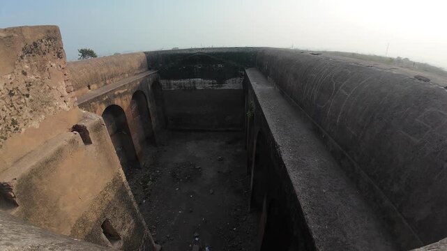 Historic Water Storage Tank Built by Prithviraj Chauhan at Asigarh Fort, Hansi, Haryana, India