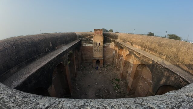 Historic Water Storage Tank Built by Prithviraj Chauhan at Asigarh Fort, Hansi, Haryana, India