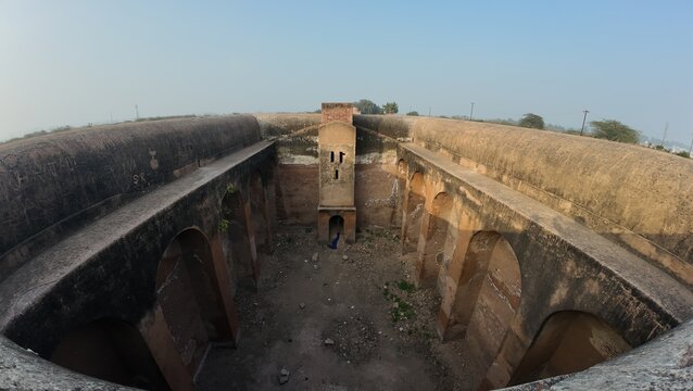 Historic Water Storage Tank Built by Prithviraj Chauhan at Asigarh Fort, Hansi, Haryana, India