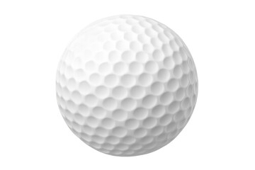Golf ball isolated on a transparent alpha background