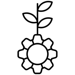 Sustainable Development Icon Vector Element