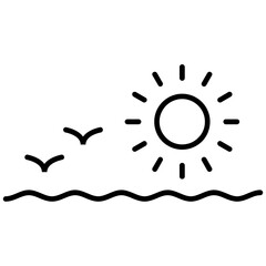 Sea Icon Vector Element