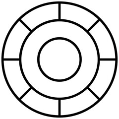 Beach Ball Icon Vector Element