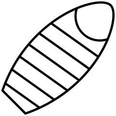 Surfboard Icon Vector Element