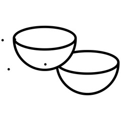 Coconut Icon Vector Element