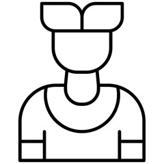 Fisherman Icon Vector Element