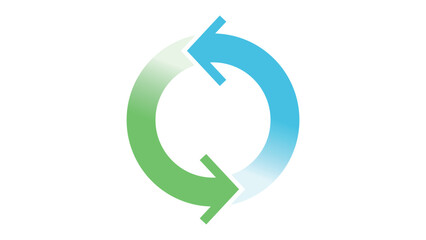 循環や行程をイメージした矢印のイラスト