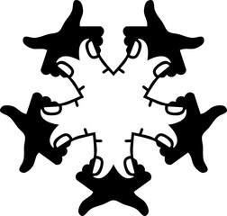 Thumbs Up Symbol Pattern for Approval and Success