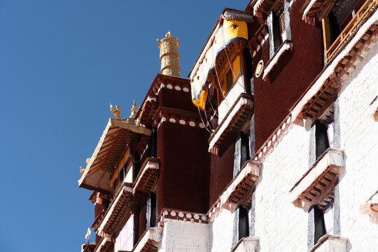 Close-Up of Potala Palace Architecture