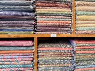 Traditional Himroo textile weaving workshop with vintage looms in Aurangabad Maharashtra India
