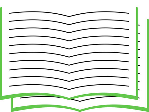 Simple book vector illustration design suitable for school or education  