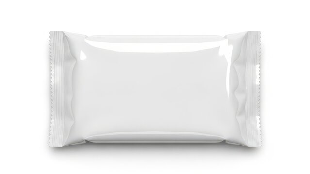 Single white wipe package