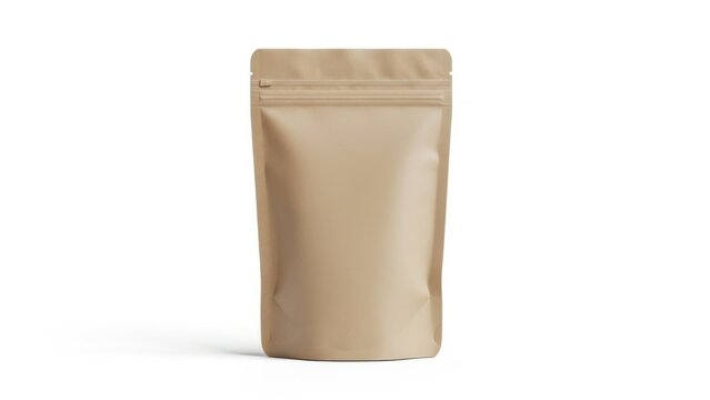 Brown kraft paper standup pouch