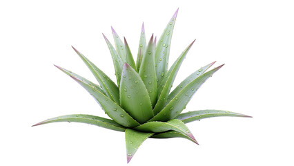 Fototapeta premium Aloe Vera Plant with Water Droplets