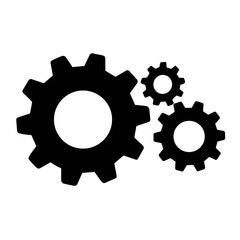 illustration gear wheels icon vector.