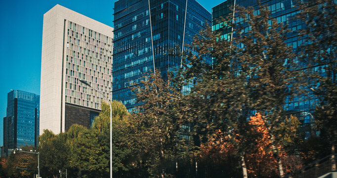 Diverse Cityscape with Architectural Varieties