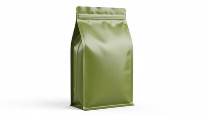Green packaging bag with zipper