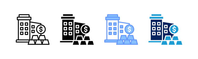 assets icon set multiple style collection