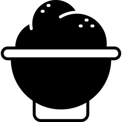 Dough Solid Icon