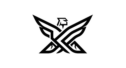 Obraz premium Abstract eagle symbol design