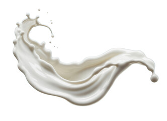 Captivating milk splash of white liquid, a dynamic splash against a vibrant blue background, showcasing its creamy texture and refreshing movement.