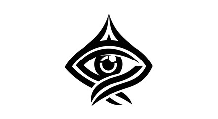 Abstract eye icon design